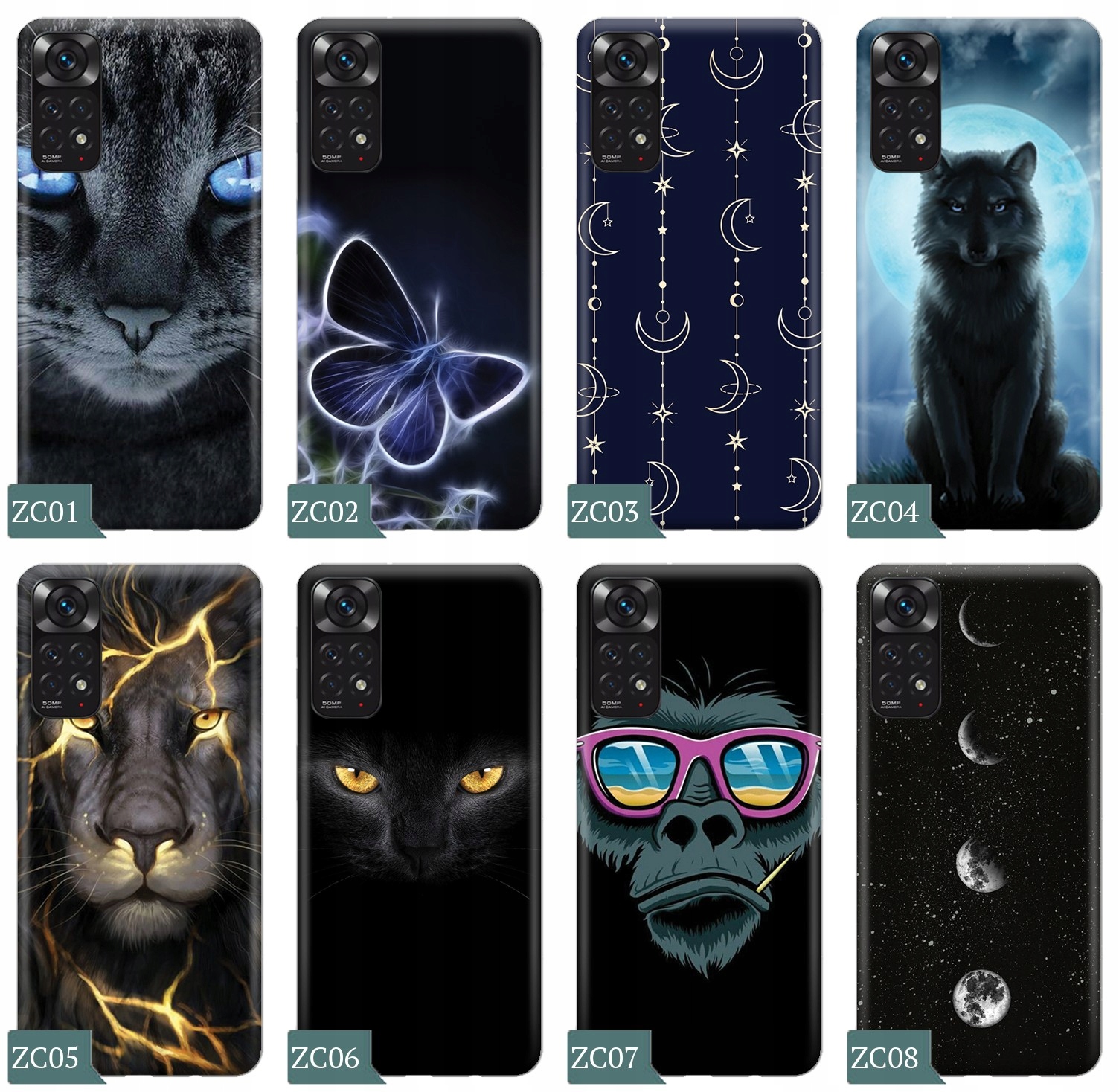 ETUI do Xiaomi Redmi Note 11 / 11s + SZKŁO WZORY Funkcje pochłanianie wstrząsów