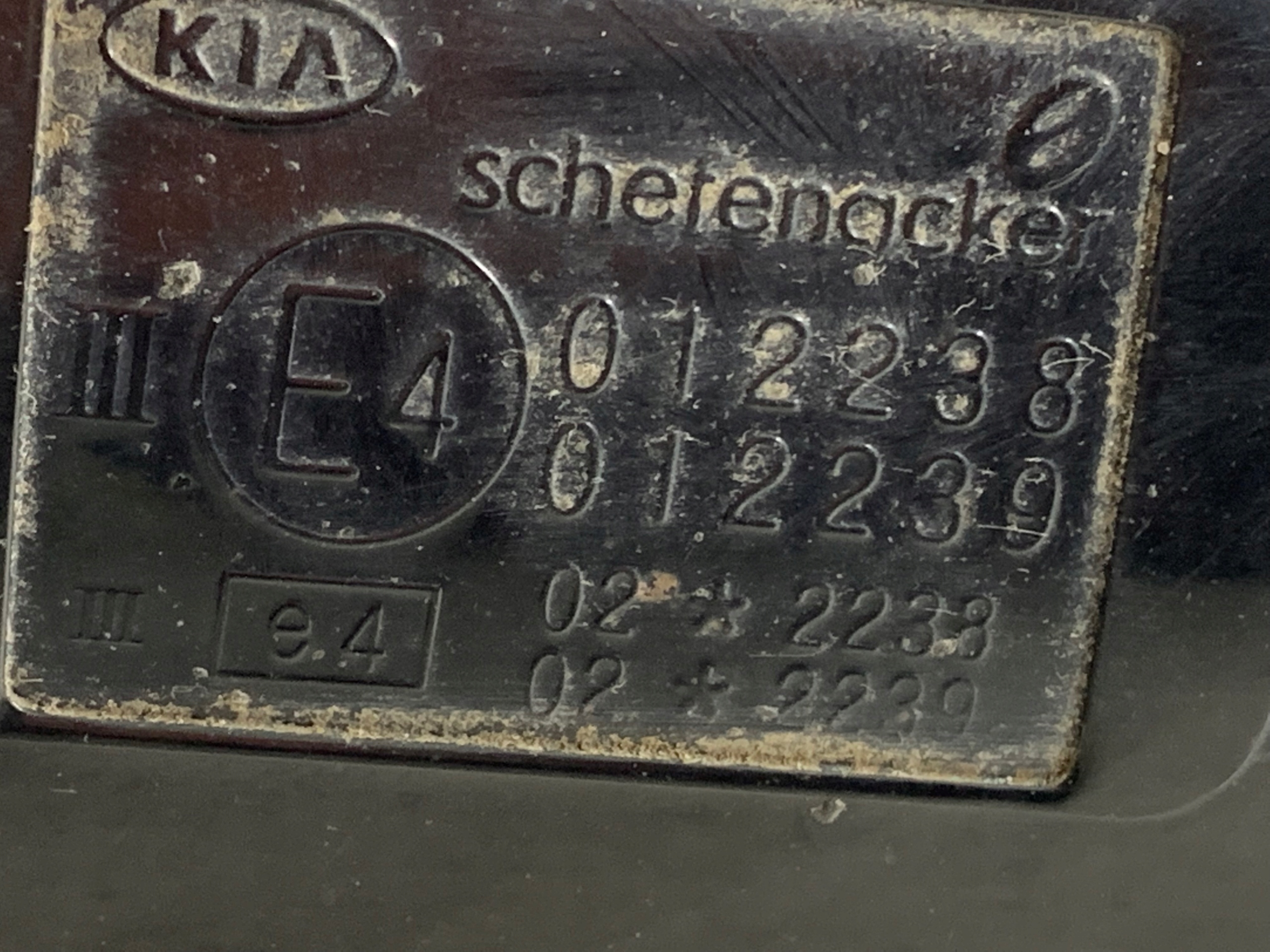 KIA PICANTO and mirror right Z1 3 PIN
