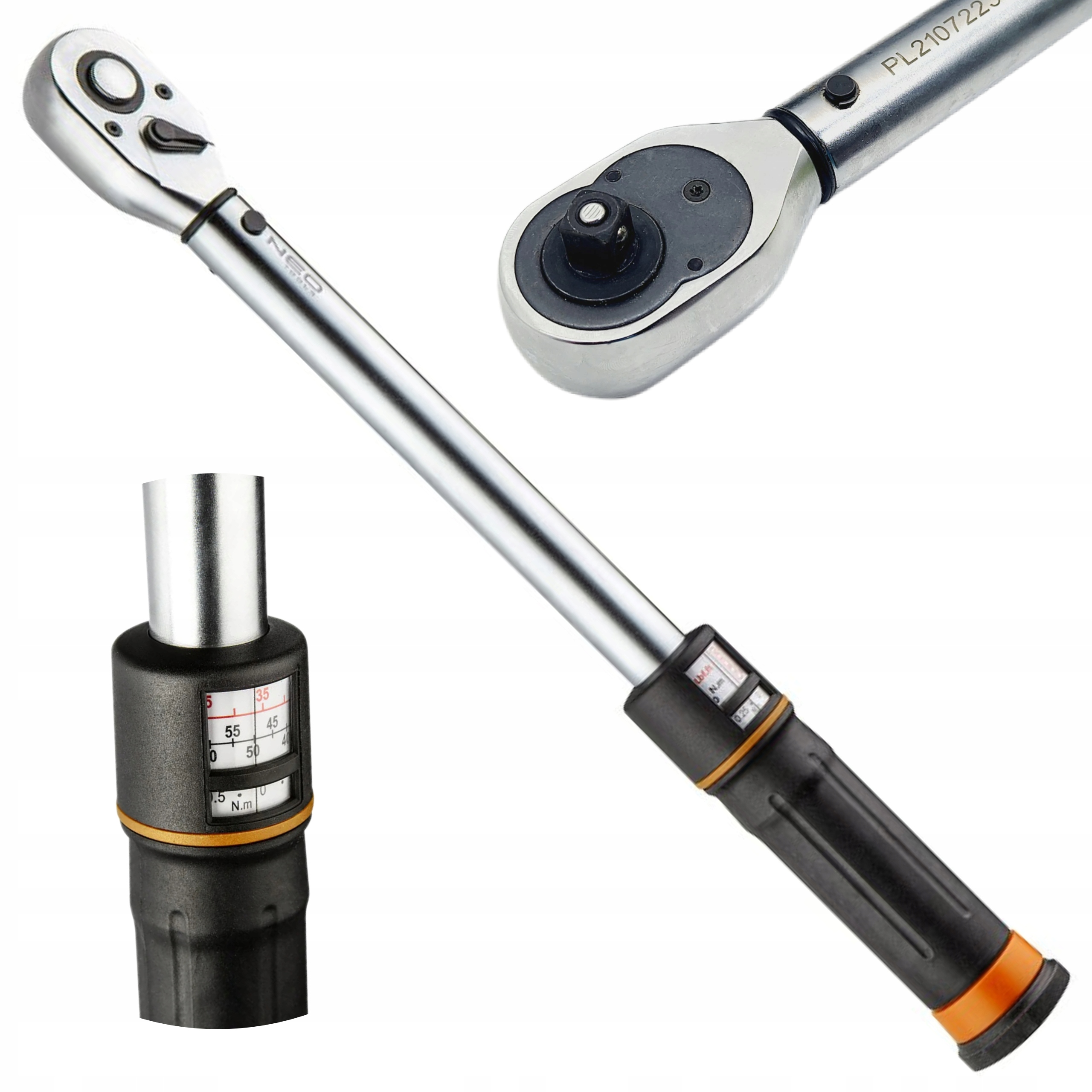 Neo Tools Momentový Kľúč 3/8" 10-60 Nm 390MM Puzdro Crv Neo 08-823