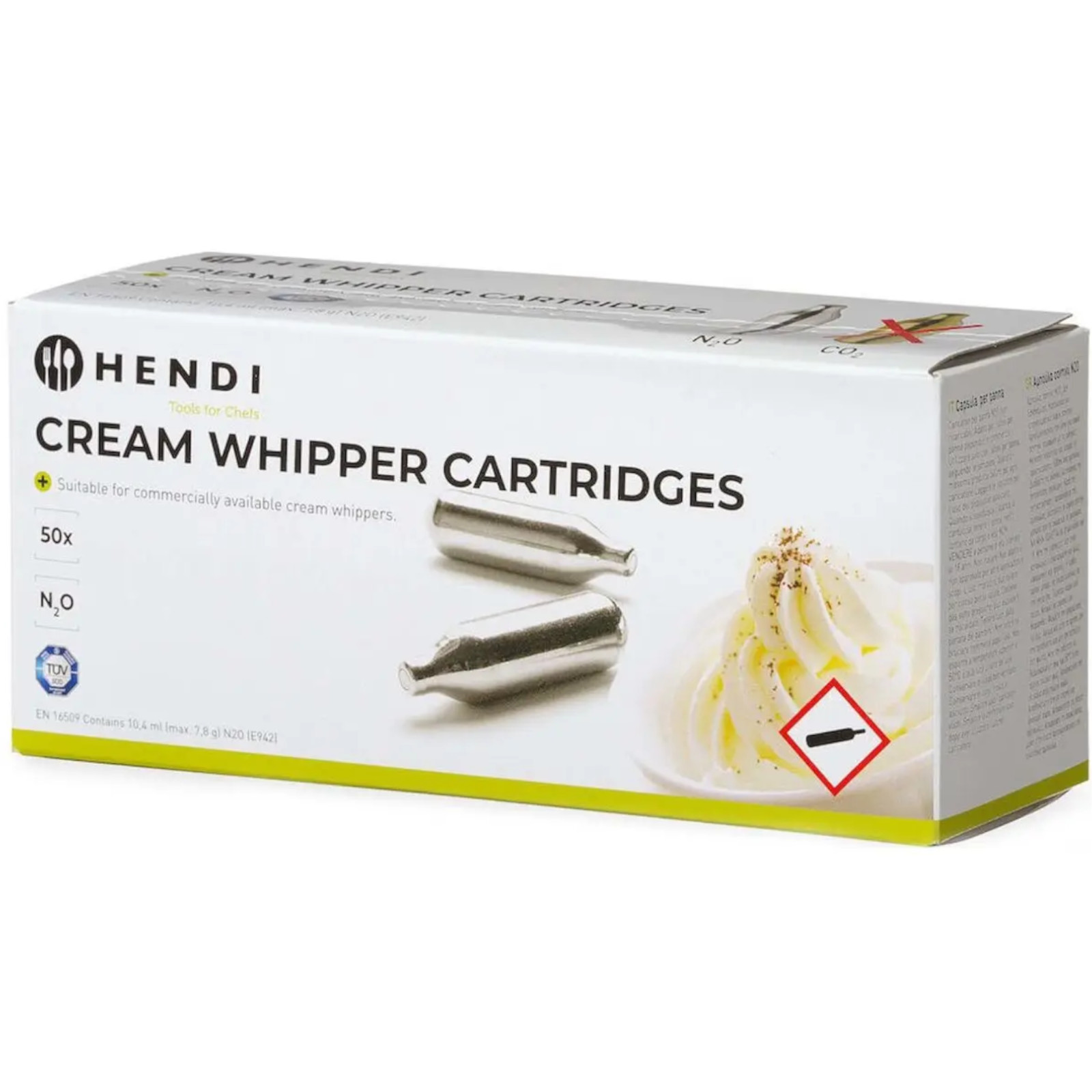 Náboje Do Sifonu Na Smetanu Plyn N2O Kartuše Na Smetanu 50 Ks