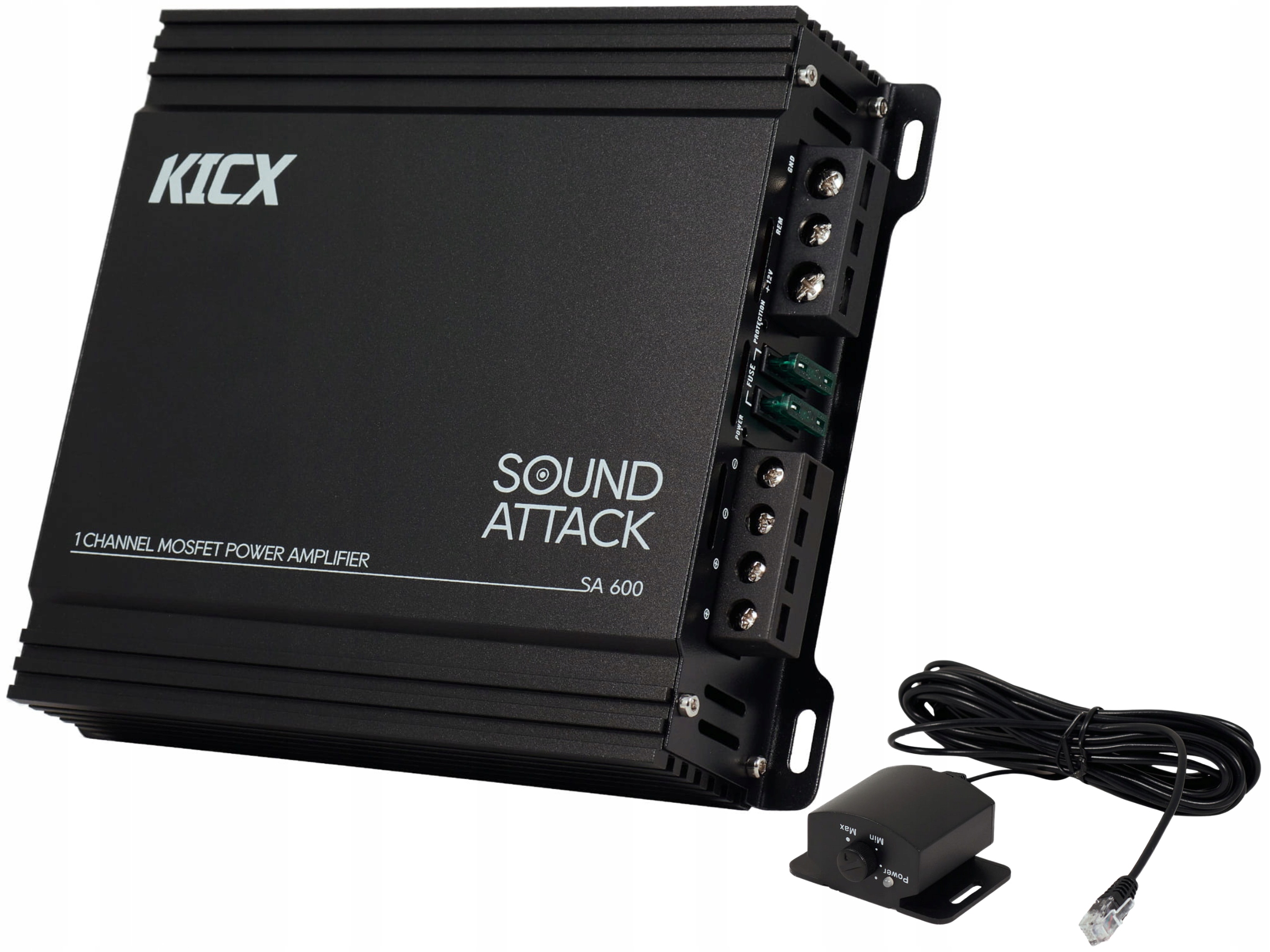 Kicx Sa 600 – Zesilovač 1 kanálový Monoblok 265/450/600W Rms Pilot