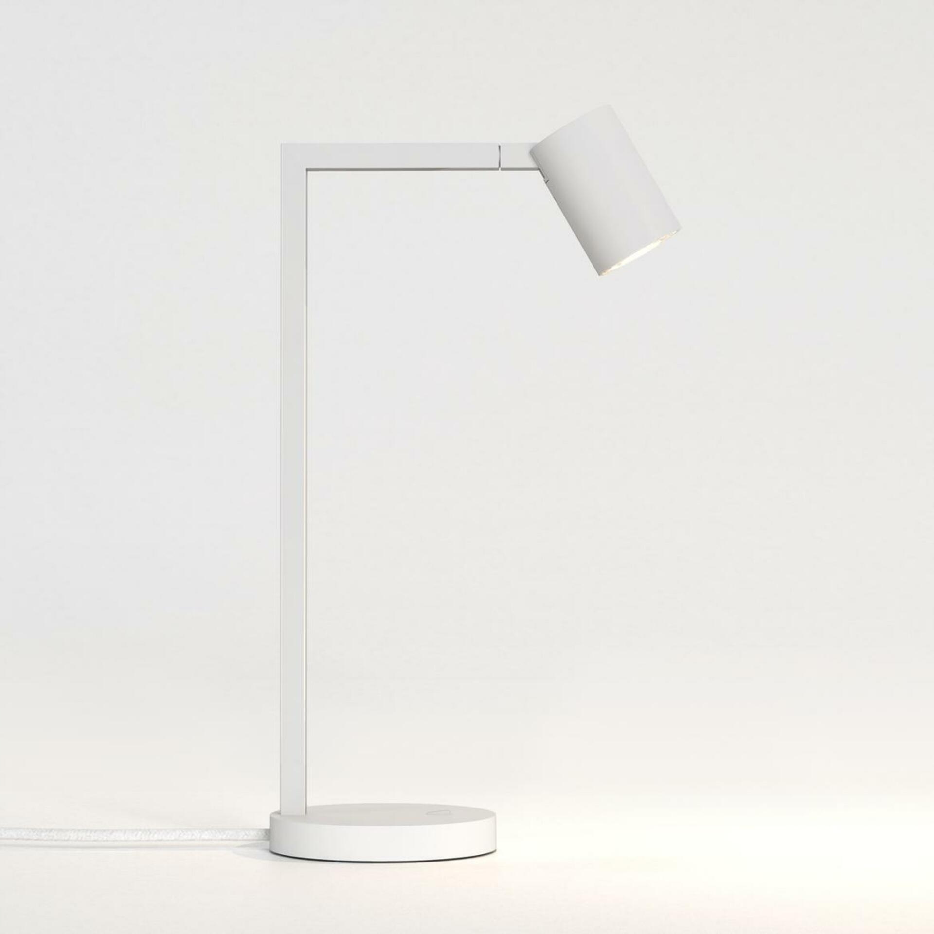 Dizajnová stolná lampa Astro Ascoli Desk biela 6W GU10, nastaviteľná hlavica