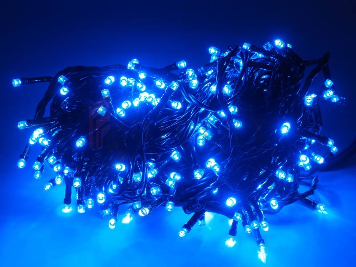 Vánoční Osvětlení Na Stromeček 500 Led Spojovací Barva Modrá