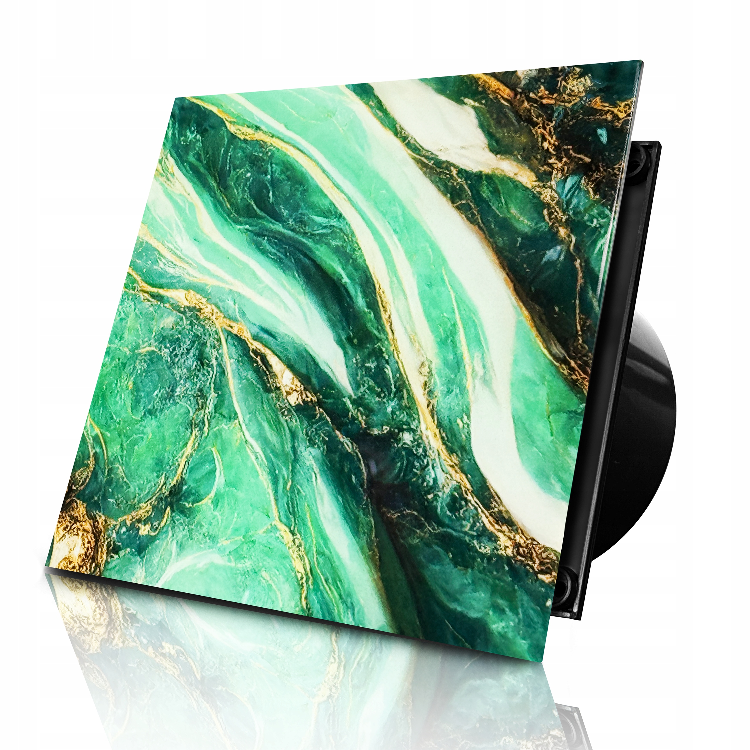 Koupelnový Ventilátor 100 MM Sklo 52 Vzorů 100 M3/H Tichý 35 dB Zpětná Klapka