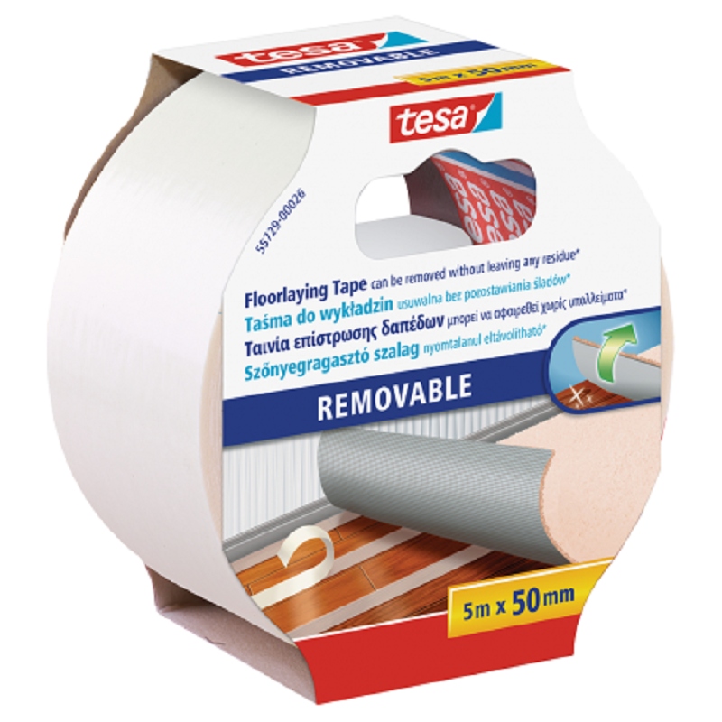 

Taśma dwustronna do wykładzin tesa usuwalna 5m50mm