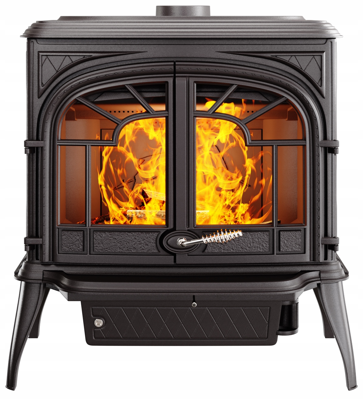 Litinová koza volně stojící kamna litinová kamna 11,3 kW krb Zeus dřevo S9