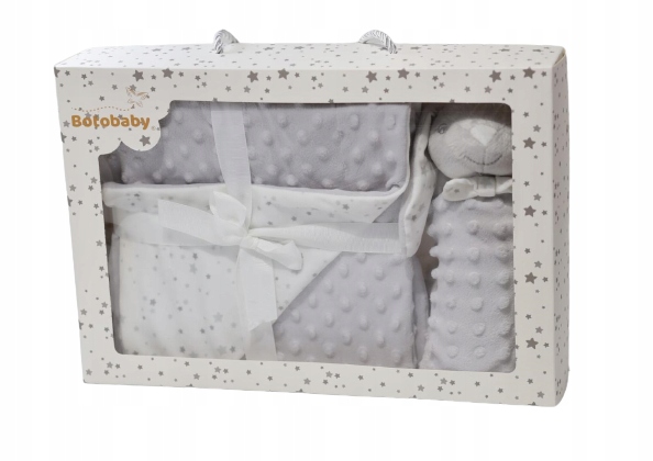 

BotoBaby Koc Minky +Przytulanka Pudełko Prezentowe