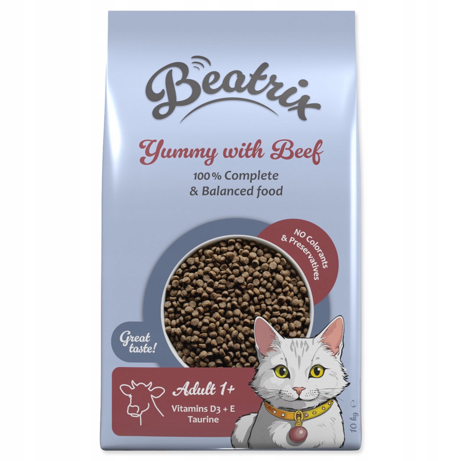 Levně Krmivo Beatrix Adult s hovězím 10kg