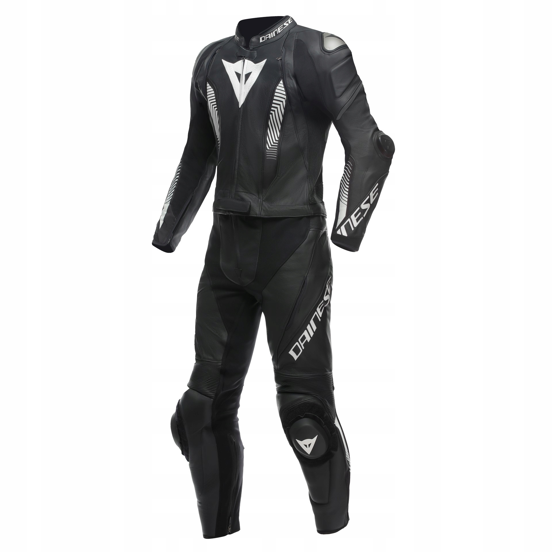 Kožený overal Dainese Laguna Seca 5 2PCS Čierno/biely 92 (46 Long)