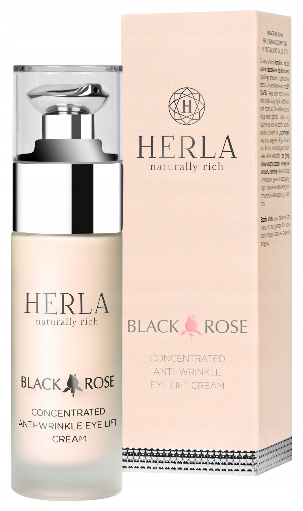 Herla Black Rose Protivráskový liftingový krém na oční okolí 30 ml