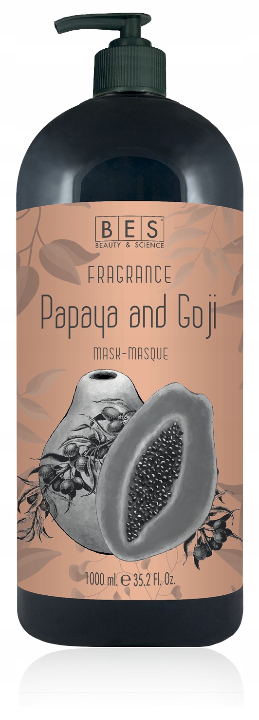 Bes Fragrance Aromatická maska s vůní Papája a Goji 1000 ml