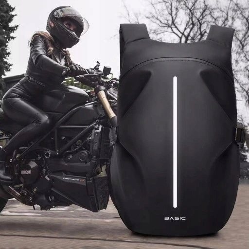 PLECAK MOTOCYKLOWY DUŻY 45L BLACK WODOODPORNY