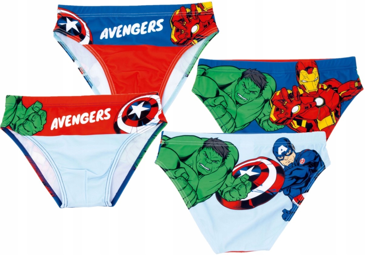 STRÓJ KĄPIELOWY AVENGERS KĄPIELÓWKI MAJTKI 98/104 CHŁOPIĘCE 2 SZT