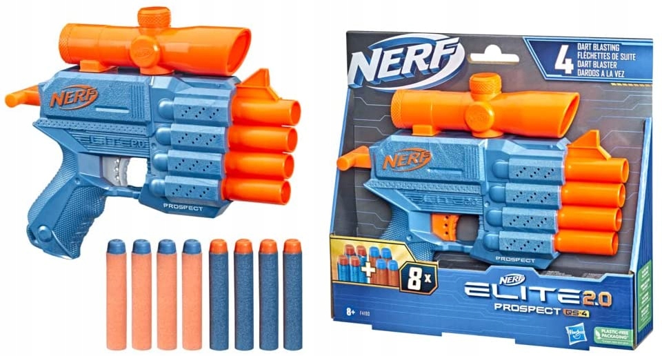 

Nerf Elite 2.0 Prospect QS-4 8x Strzałki F4190