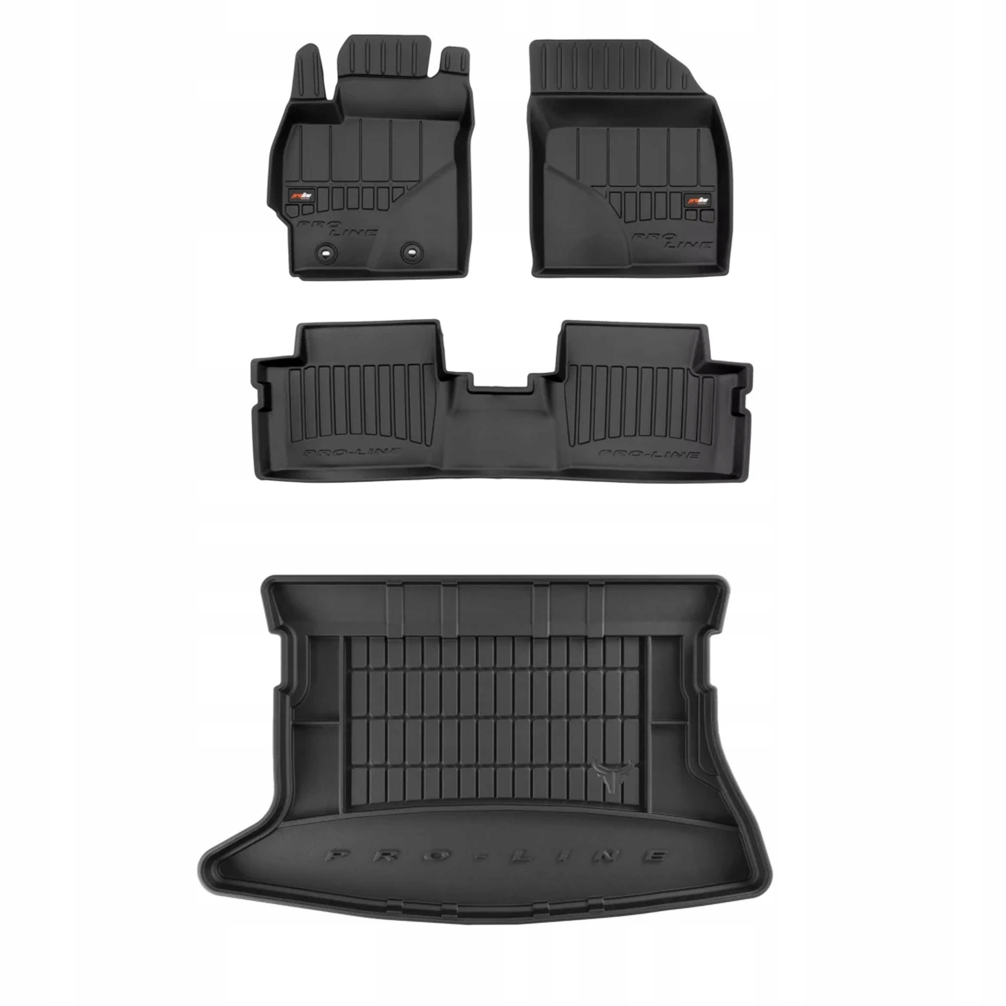 Gumová sada 3D koberečků a mata Toyota Auris I 2006-2012 Hatchback, ne pa