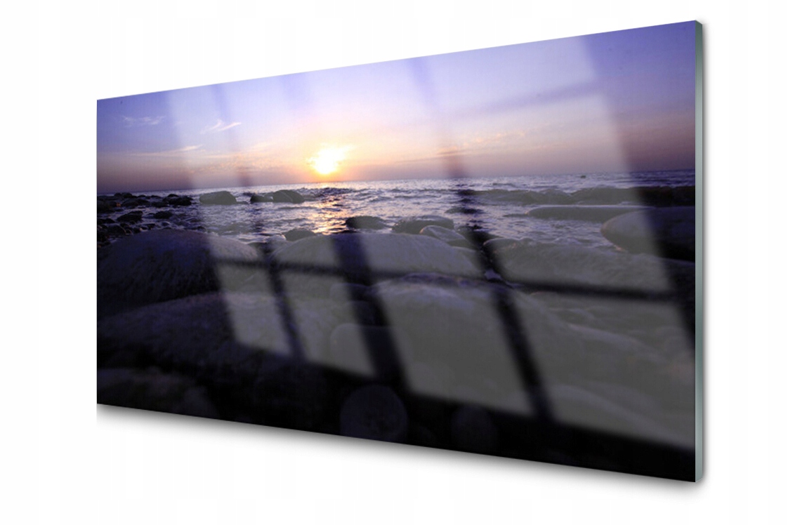 

Panel szklany dekor Morze Dekor120x60 + Klej