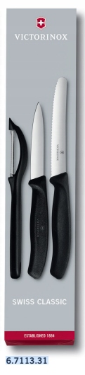 

Victorinox czarny zestaw noży Swiss Classic z ob