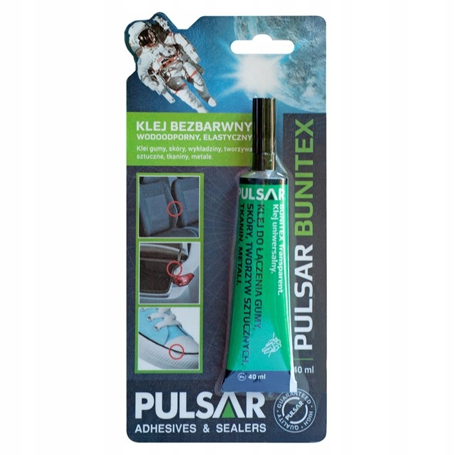 

Klej do butów, tapicerki wodoodporny Pulsar 40ml