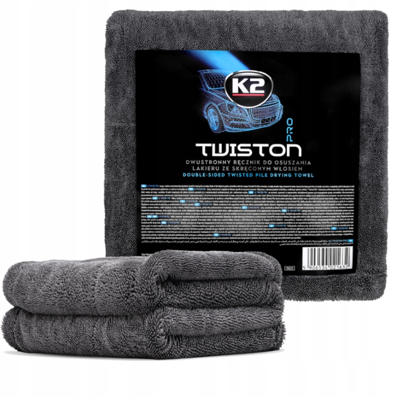 K2 Twiston Pro 1200 gsm extra chłonny ręcznik do osuszania auta 60x90