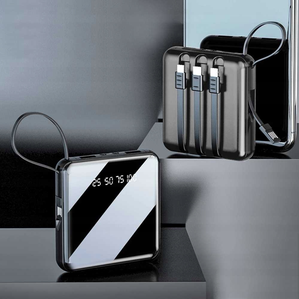 OUTLET POWERBANK ŁADOWARKA 20000 mAh 2A USB KABLE Pojemność akumulatora 20000 mAh