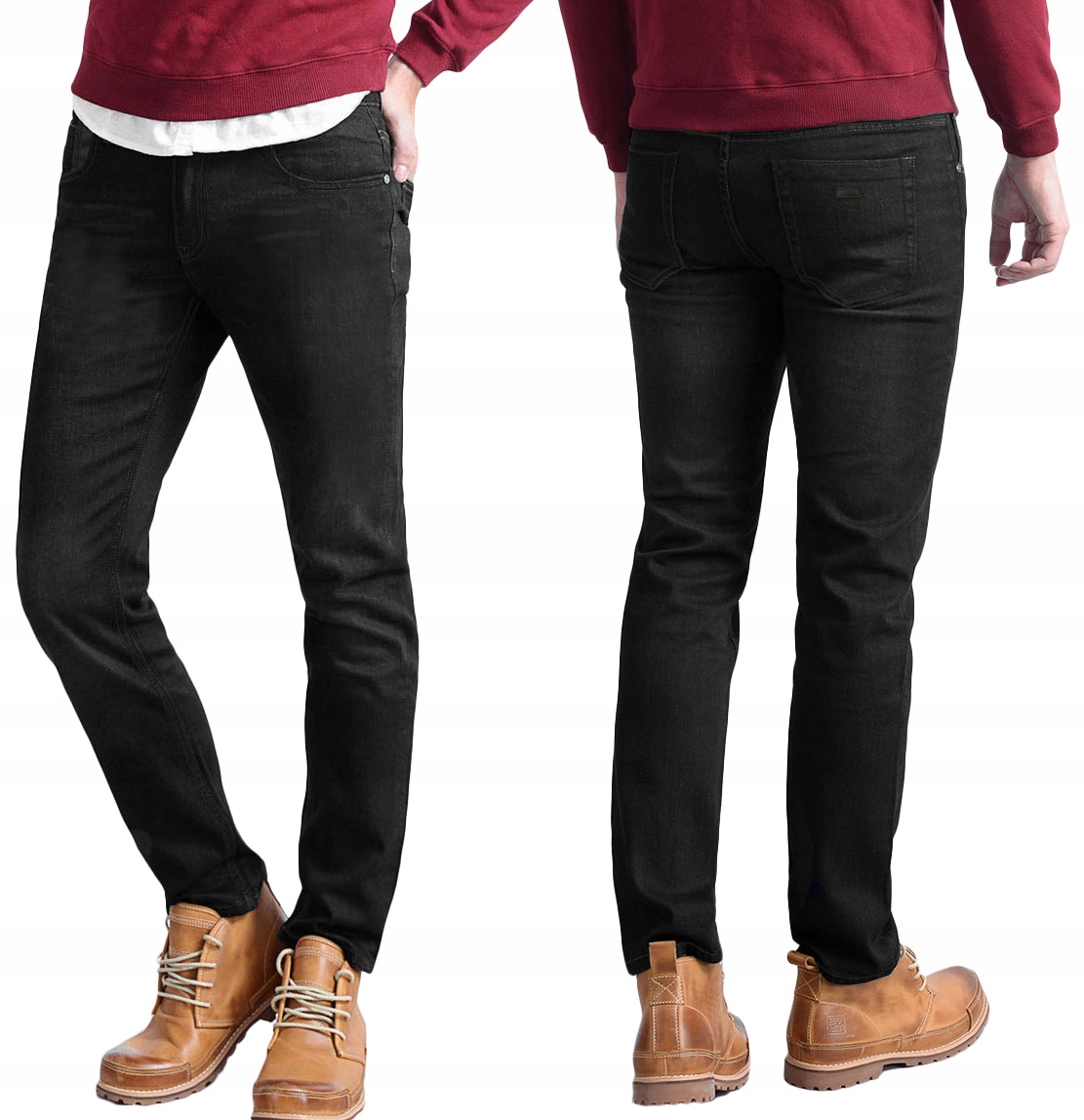 

Ciepłe Spodnie Jeans Ocieplone Polar Męski 715 W33