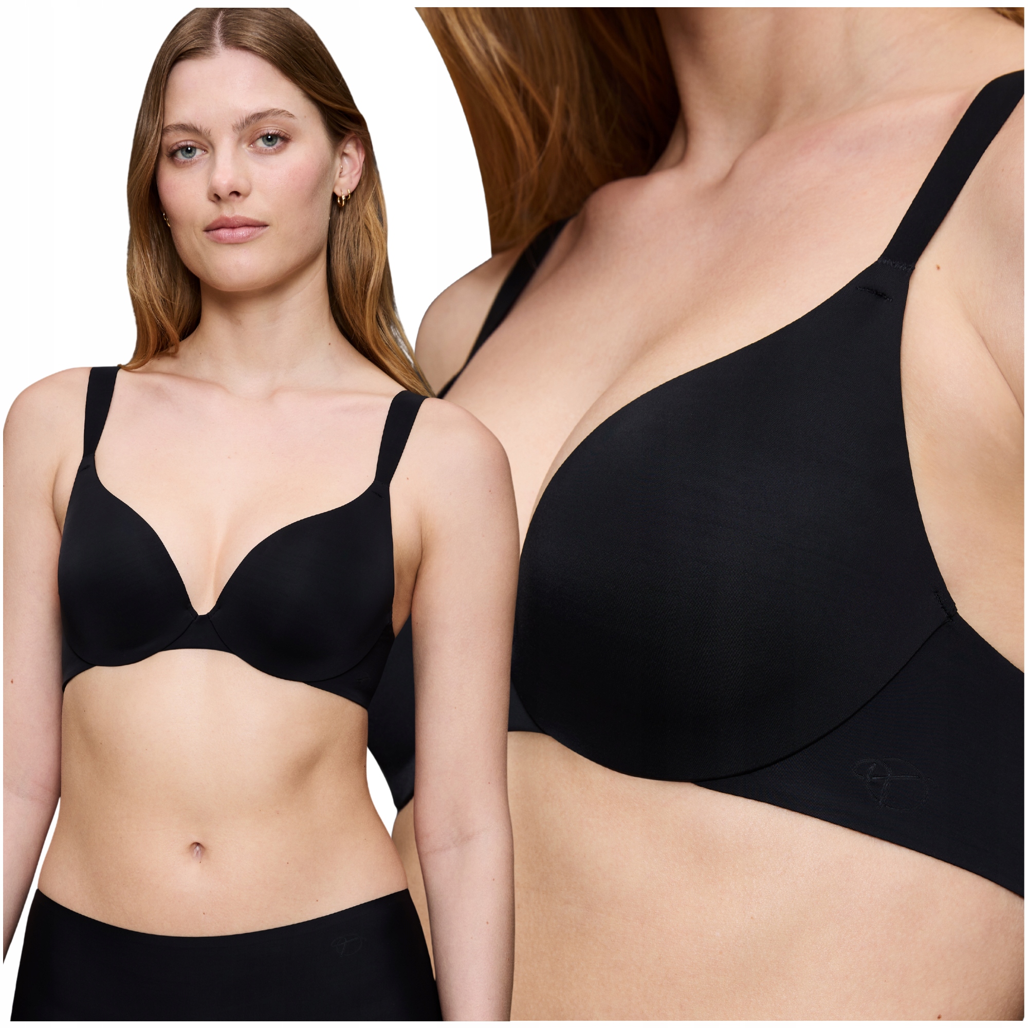 Podprsenka hladká, vyztužená, pohodlná Triumph Body M-Up Illusion Wp 004 90C