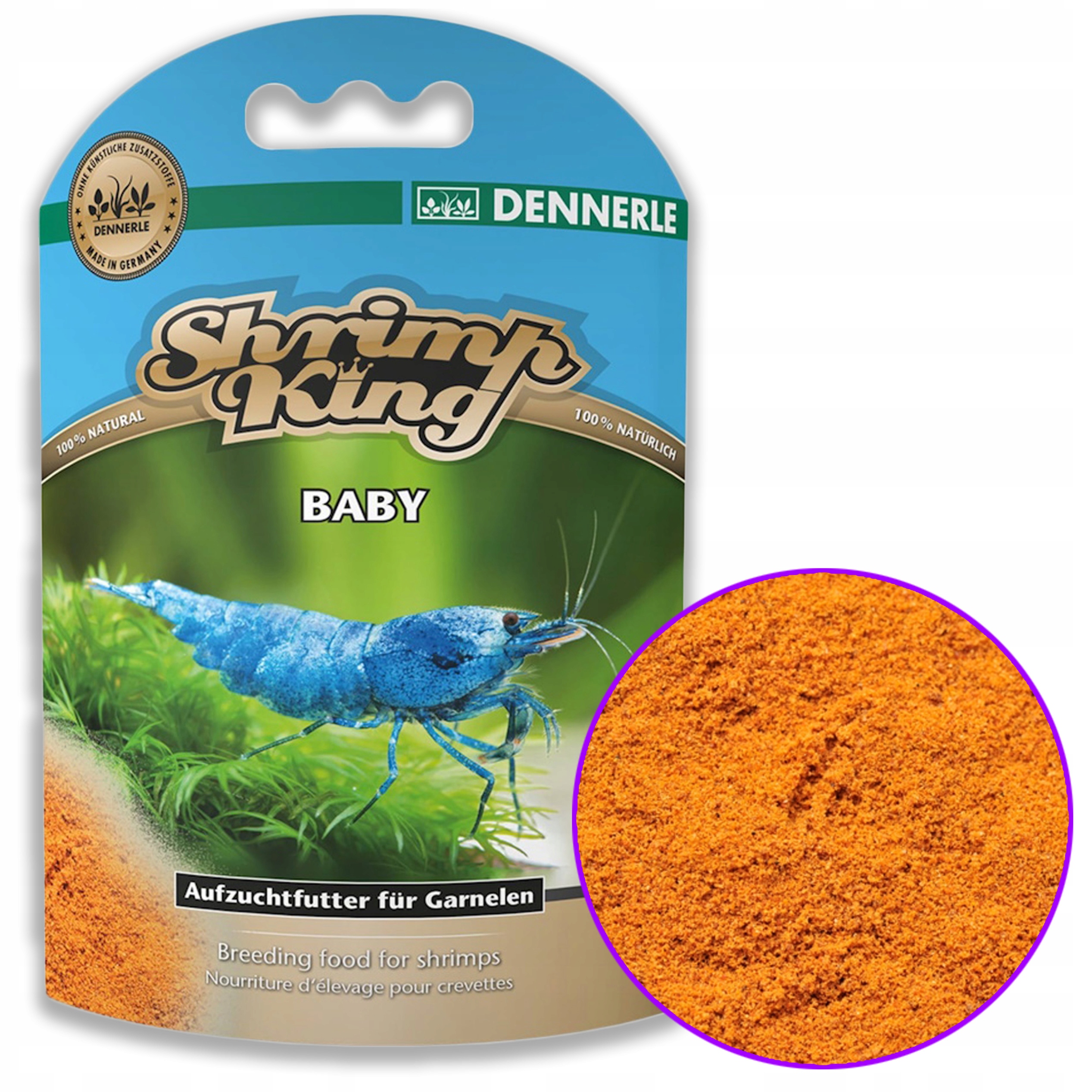 Mikrogranule Pro Chov Krevet Krmivo Jídlo Krevety Shrimp Dennerle