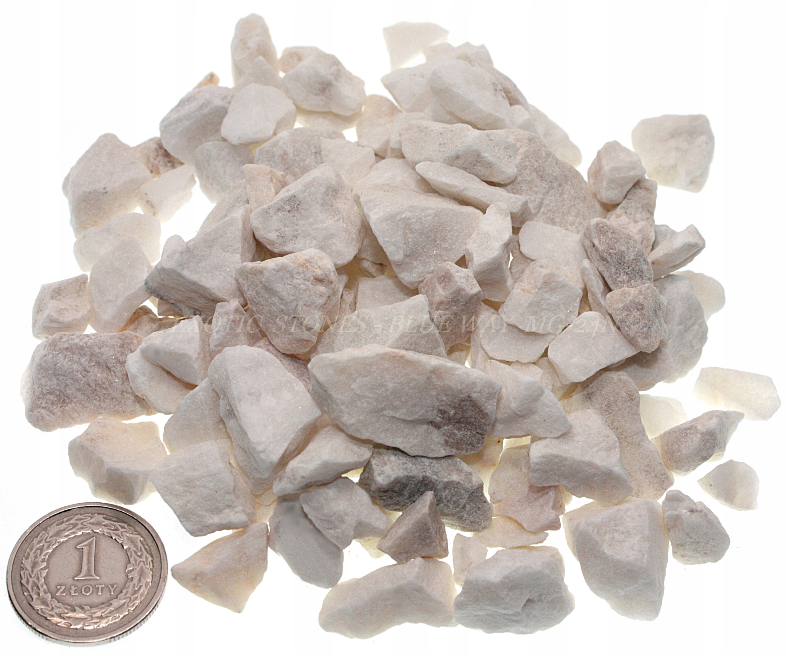 Zahradní kámen do zahrady, kámen Zahradní, bílá mariánská barva, 8-16 mm, 24 kg