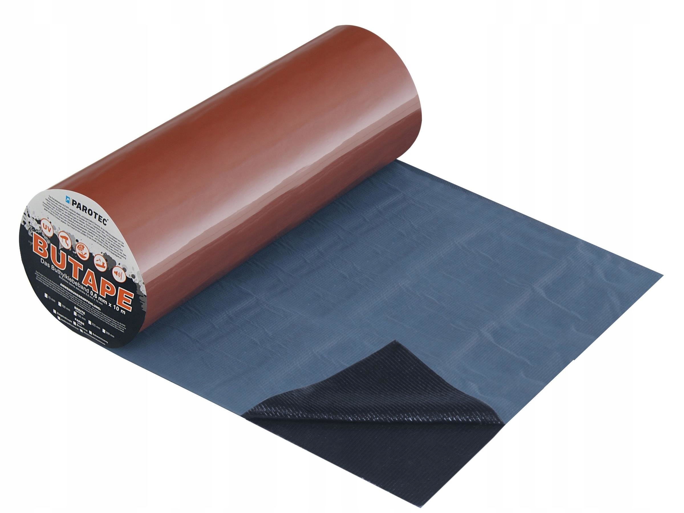 Butape Butylová páska Dekarska 300 mm x 10 m Cihlová Izoluje okna a střechu