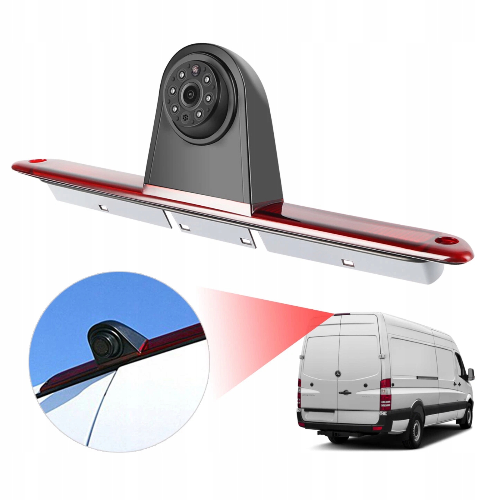 Couvací kamera s funkcí Stop pro Mercedes Sprinter W906 benzín Vw s brzdovým světlem