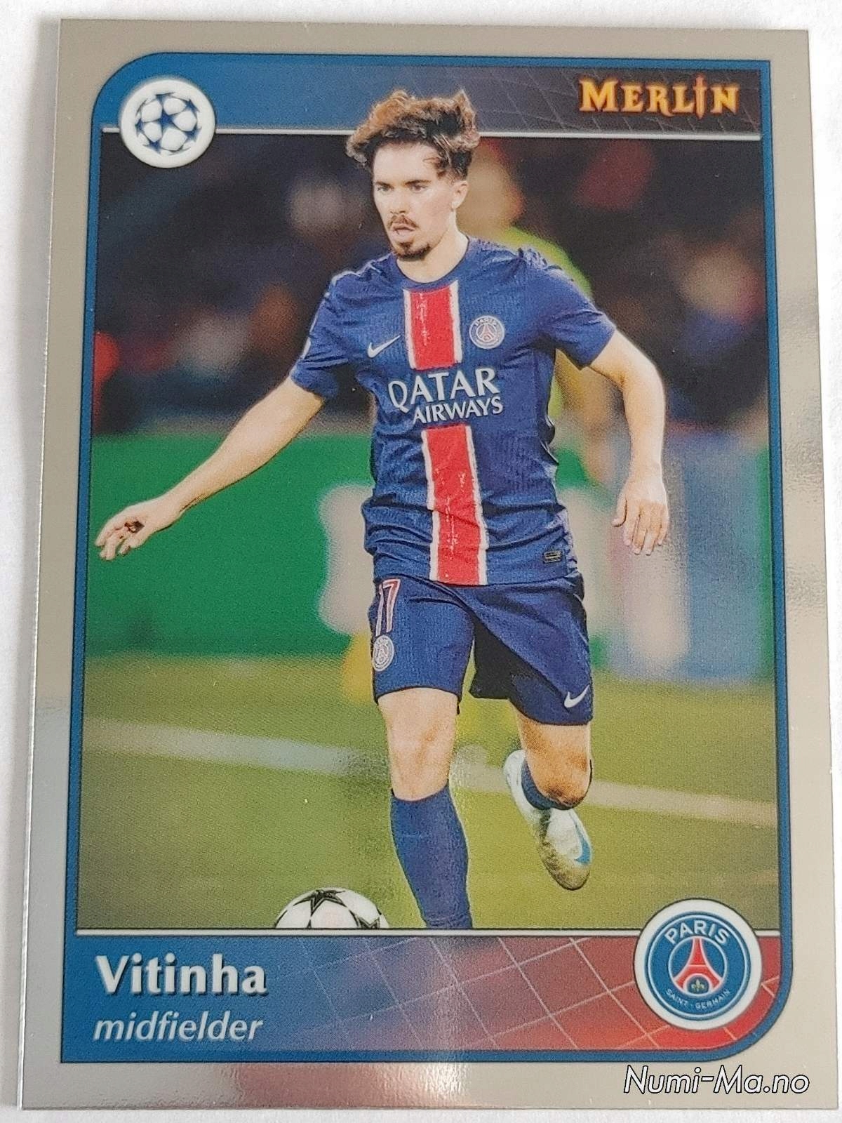Topps Chrome Merlin 2025 N085 Vitinha Psg 5216