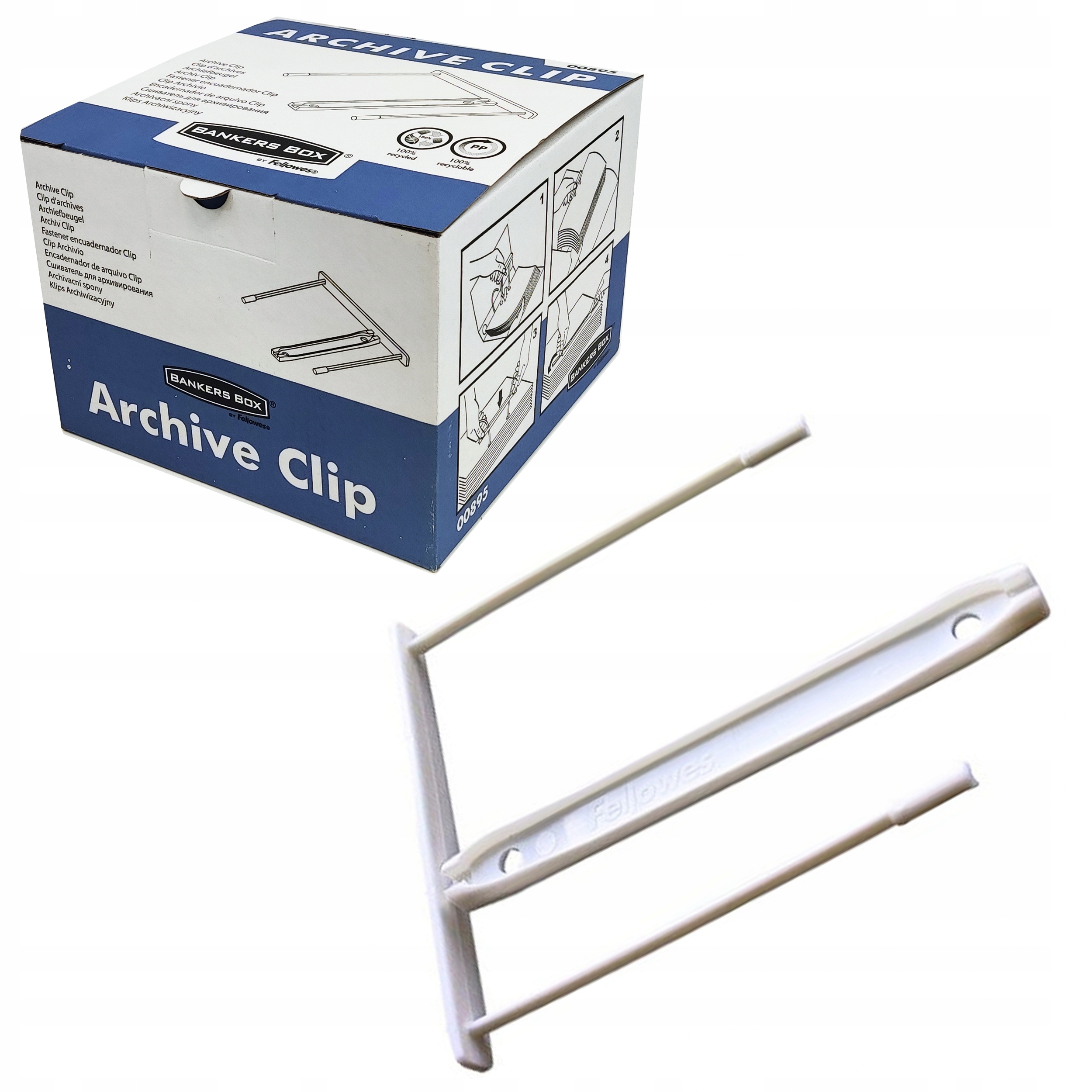 

Klips Archiwizacyjny 85 mm Fellowes 100 sztuk