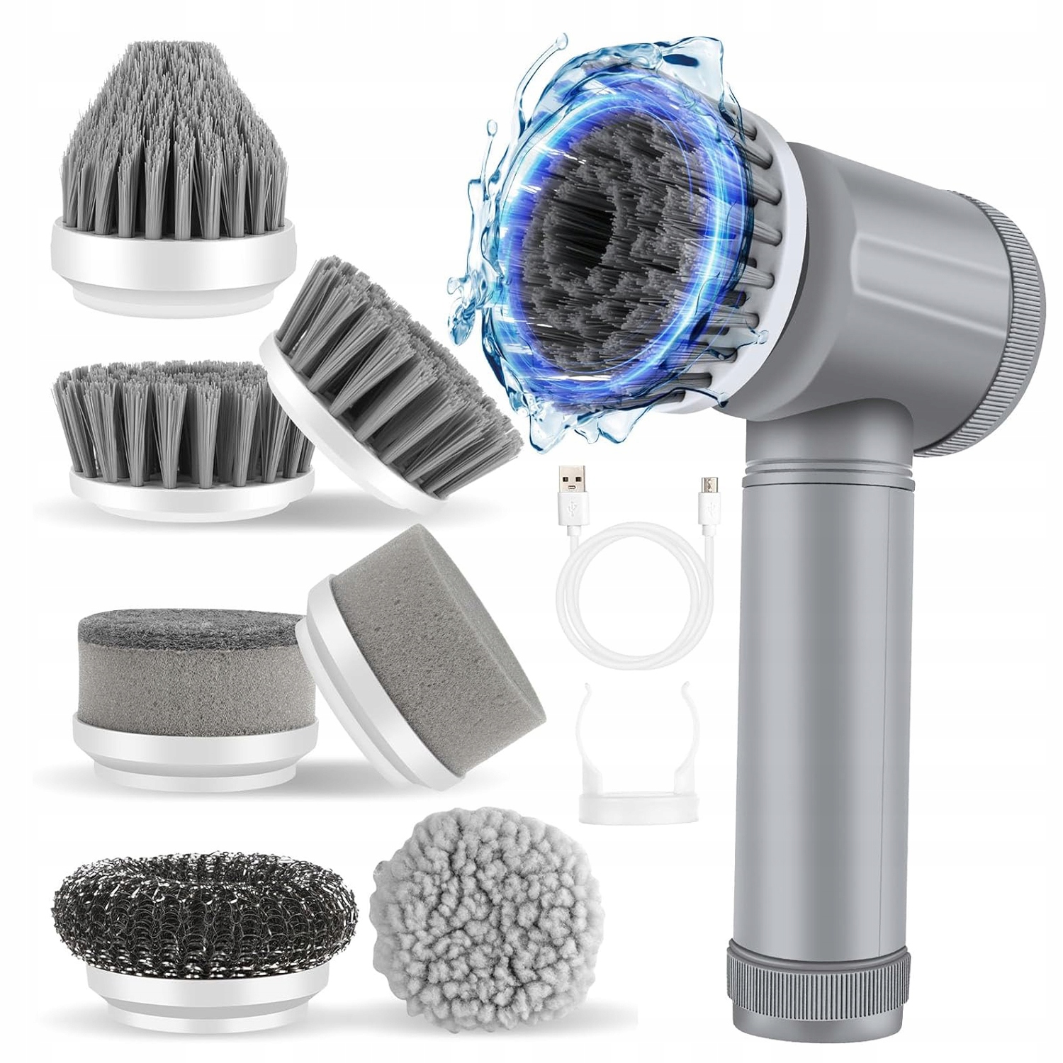 Rotační Elektrický Mopovací Kartáč Spin Scrubber Pro Čištění 7V1 IPX6