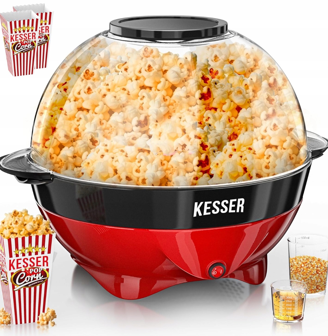 Maszyna Do Popcornu Popcorn Maker Z Pokrywą 800 W 5,5 L