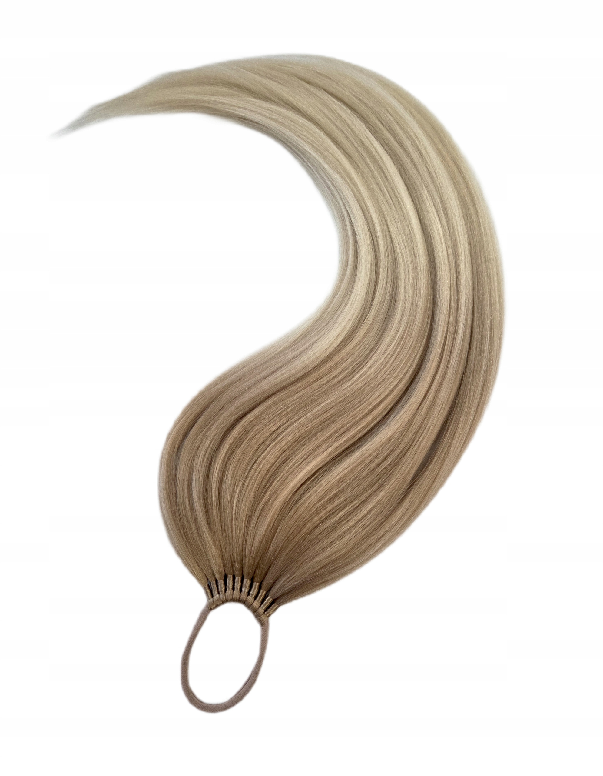 Poník na gumičce, Kuc-Gumka, Příčesek, blond ombre, Stínovaná Blondýnka, 70 cm