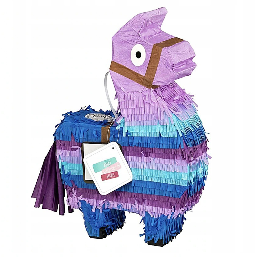 PINIATA LAMA NA URODZINY DLA DZIECI FIOLETOWA 36 cm x 9 cm