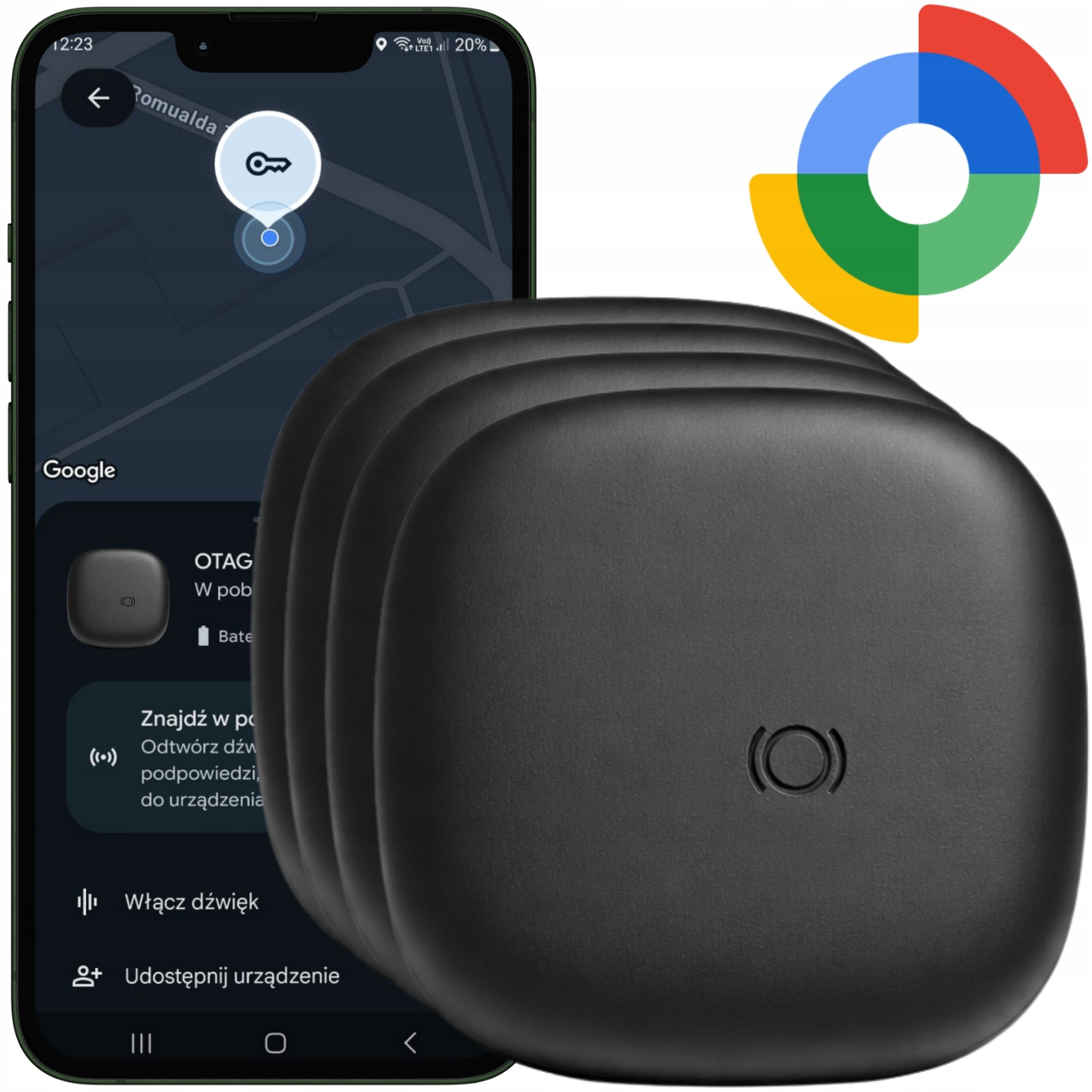 Lokátor Na Klíče Batohu Psa Kočky Přívěsek Na Klíče Google Find My Android Tag