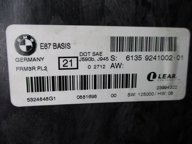 9241002-01 - модуль управления фонарями bmw E87 BASIS