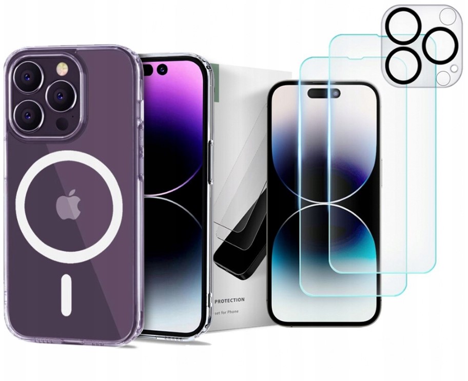 

Etui Na Iphone 14 Pro Max Szkło Ekran Aparat