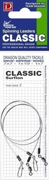 Dragon Przypon Classic 1x7 surflon 13kg 20cm Mocny I Uniwersalny
