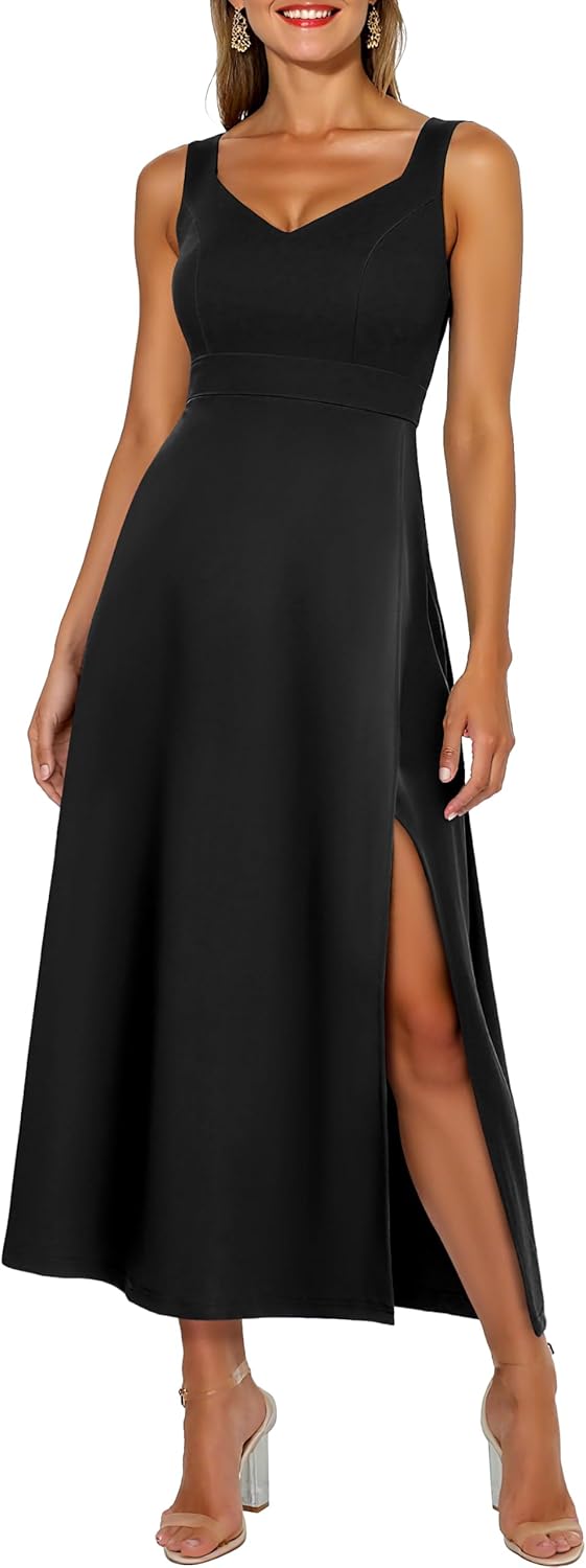 Šaty Večerní Koktejlová Maxi Vintage Elegantní Výstupní Černá M