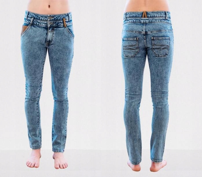 

Desigual Niebieskie Proste Jeansy (34)
