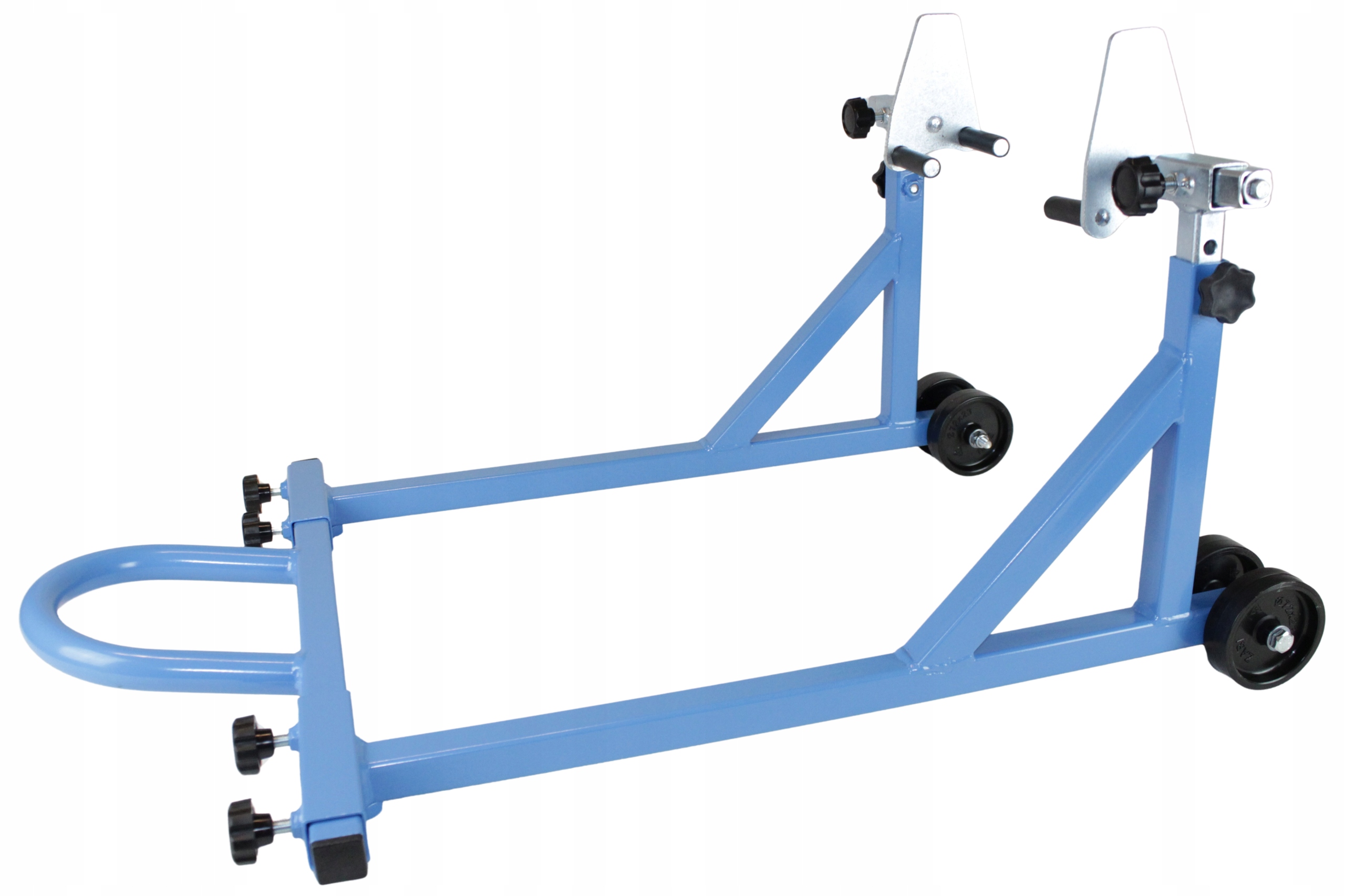 Hever Na Motocykl Přední Část Motocyklu Pojízdný Motor Přední Modrý