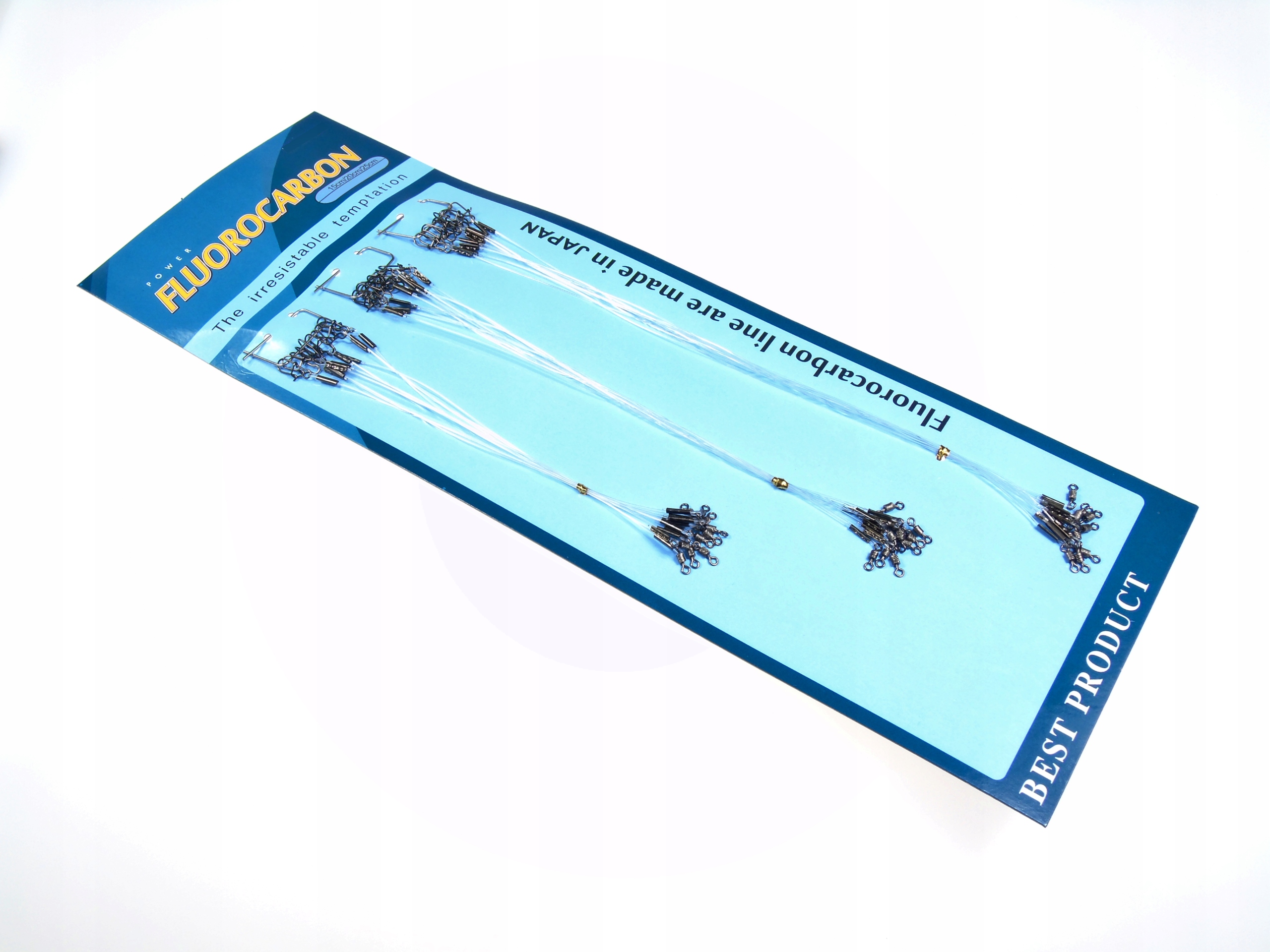 ZESTAW PRZYPONY FLUOROCARBONOWE STALOWE 90SZT Marka FL