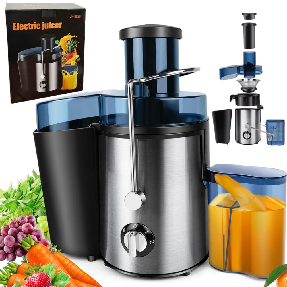 Sokowirówka Do Owoców I Warzyw Wyciskarka Wysokoobrotowa 1000W Duży Otwór