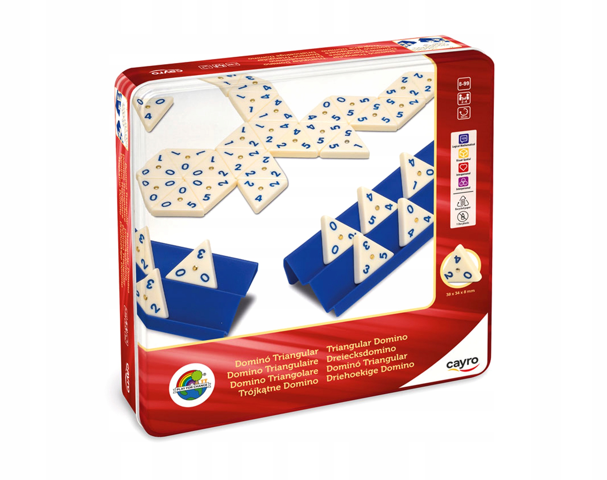 Trójkątne domino (w metalowej puszce) (754) Cayro