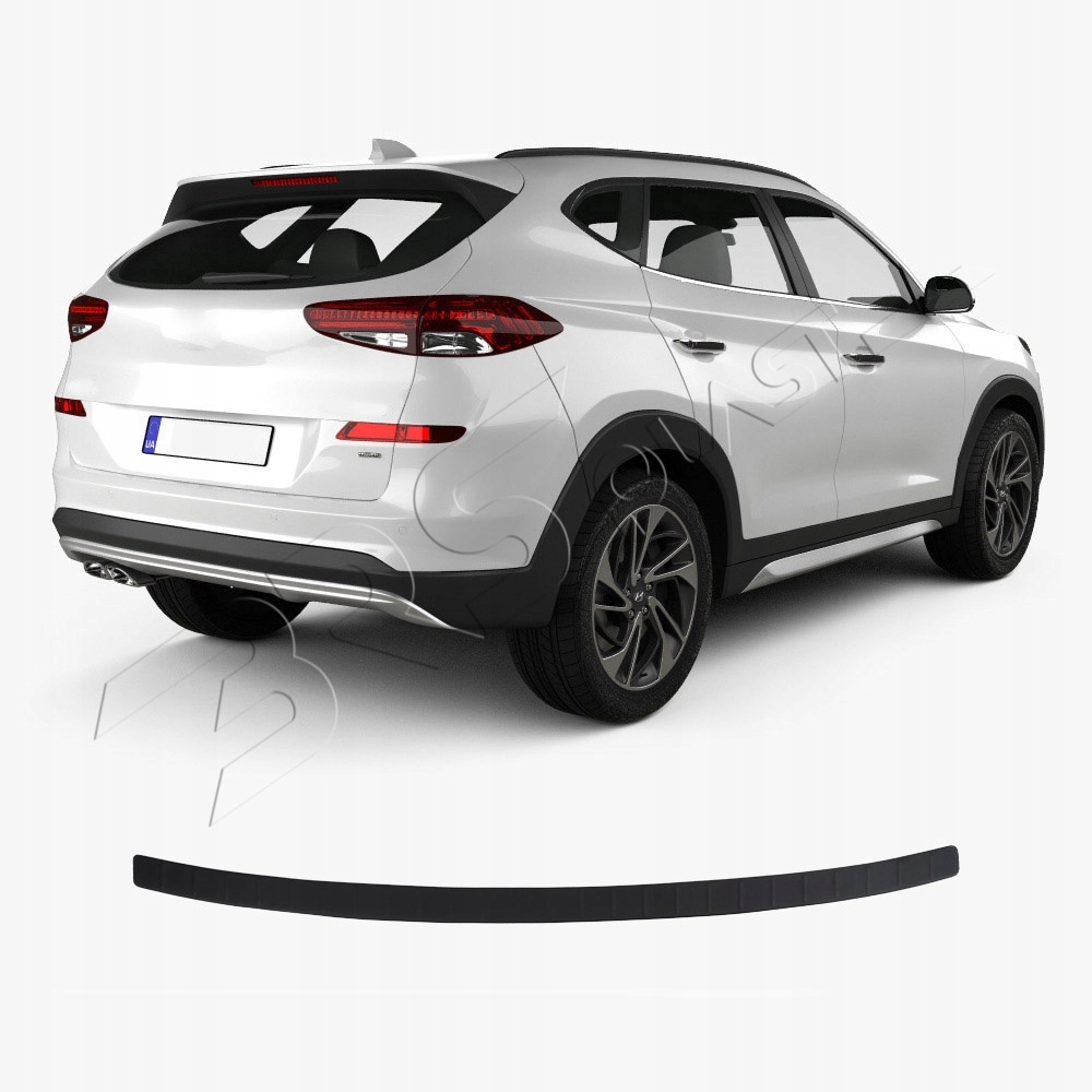 Hyundai Tucson 2020> Lišta čierna Abs Nárazníková podložka s ohybom na zadnej strane