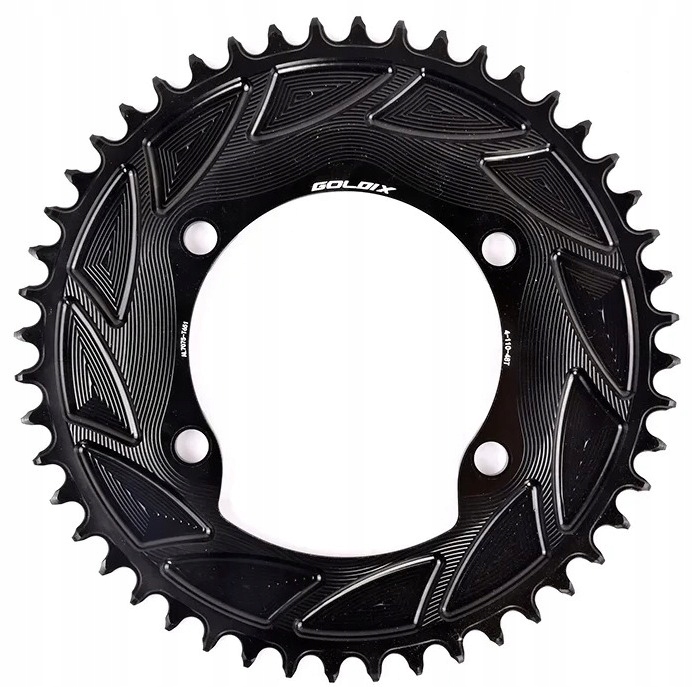 Ozubené Kolo Aero 48T Pro Kliku Shimano Dura Ace R9200 110 Bcd 1X12 Černá Goldix
