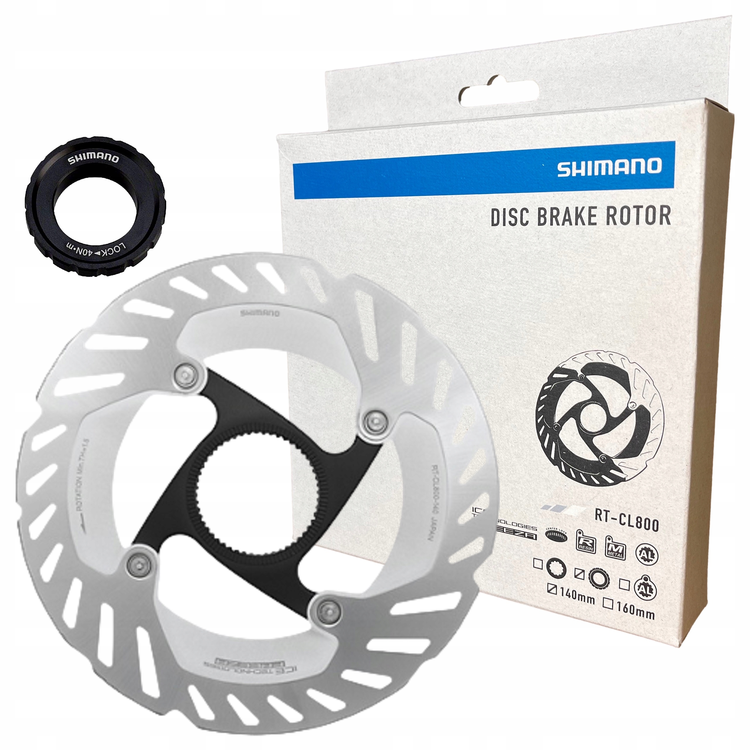 Tarcza Hamulcowa 140 Shimano Ultegra RT-CL800 CenterLock Japan Box Cicha