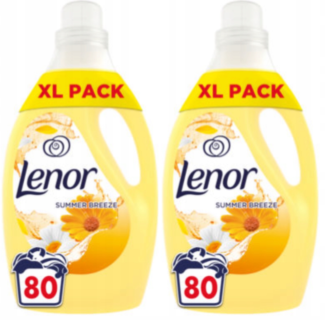 Levně 2x Tekutá Aviváž Lenor Summer Breeze 80 Praní 2,64 l